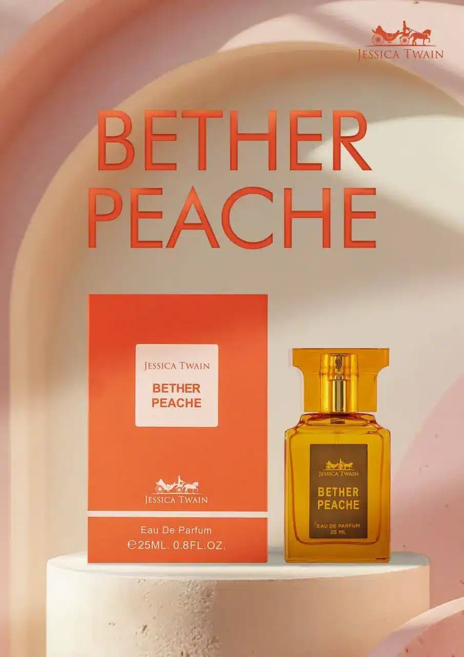 ادکلن بتر پیچ جسیکا توین 25 میل | (Jessica Twain Bether Peache) یونیسکس با رایحه شیرین و وانیلی