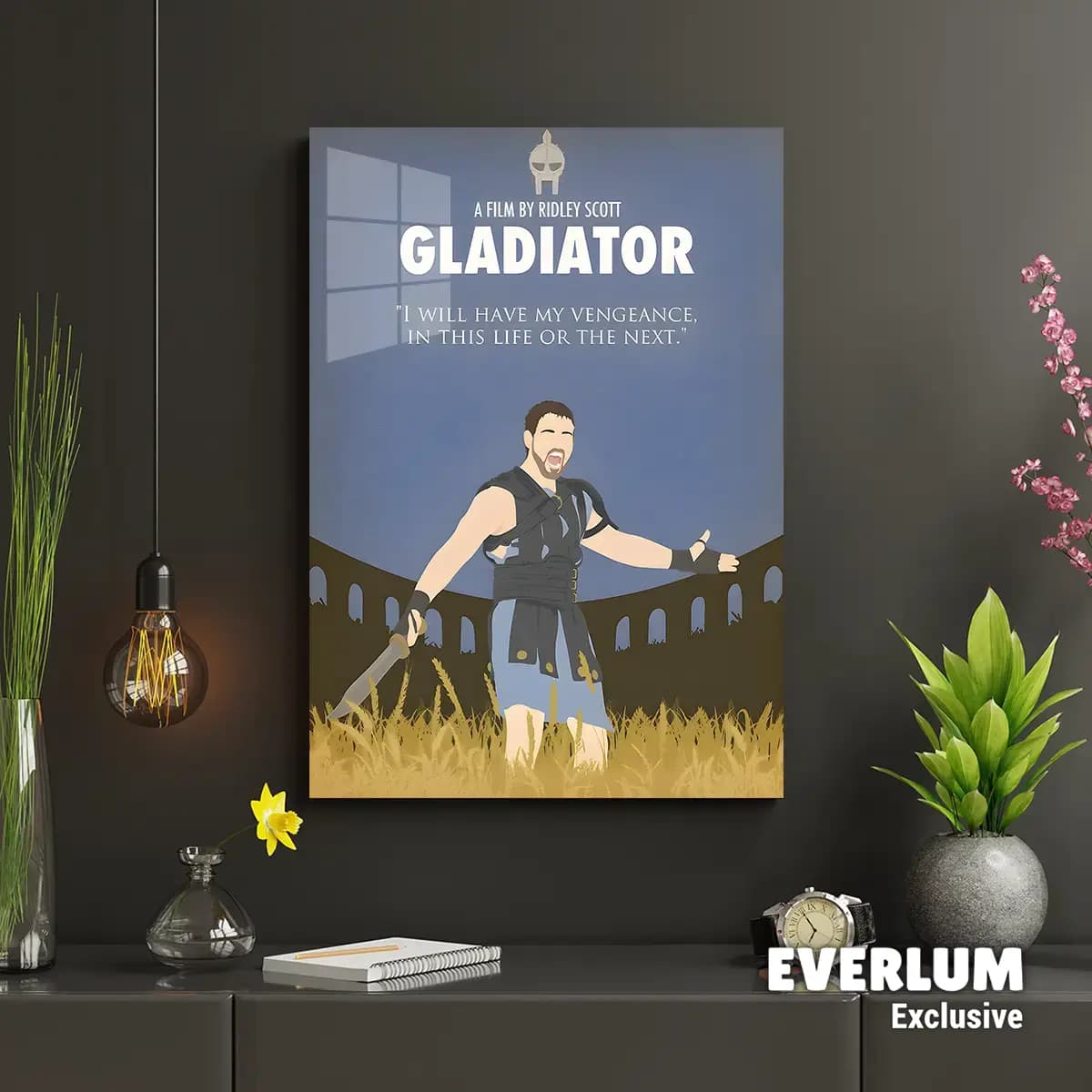 متال پوستر شخصیت Gladiator کد N201 — تصویر ۲