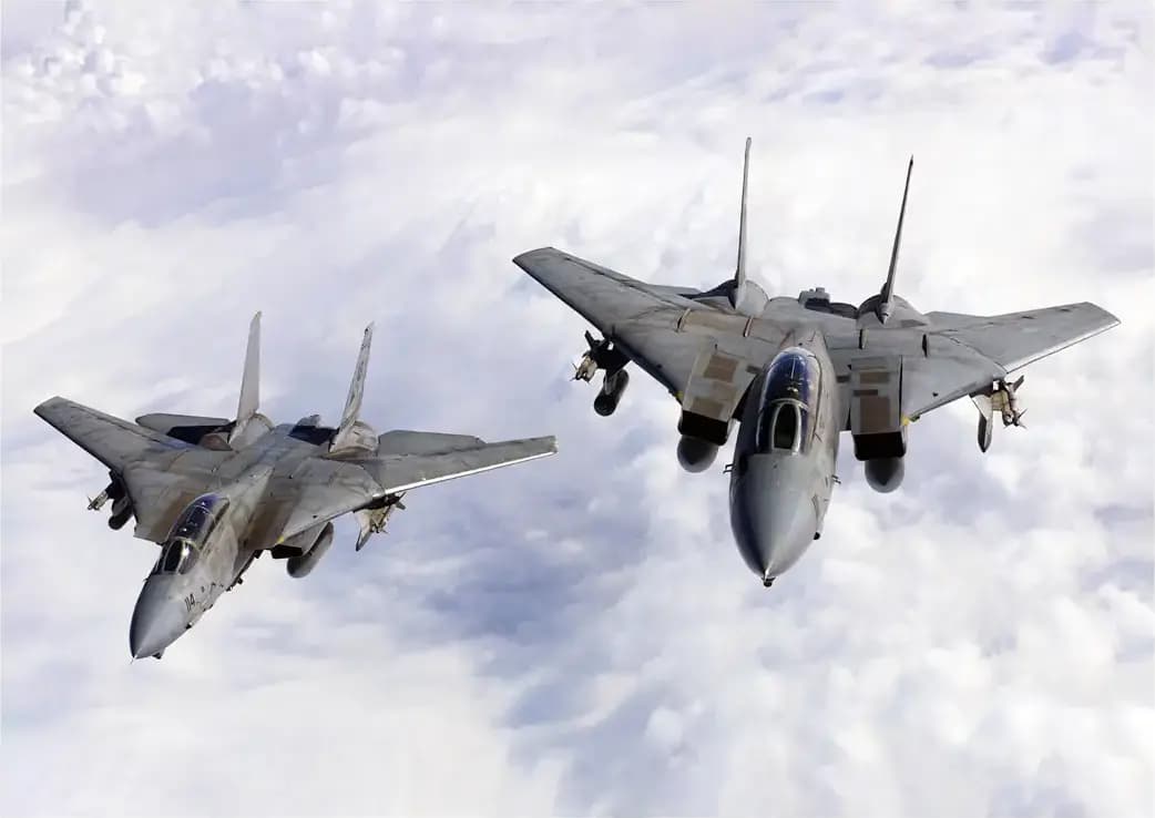متال پوستر طرح هواپیما F14 کد N602