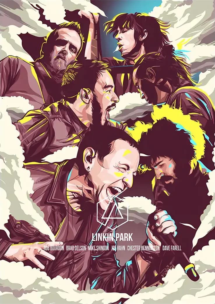 متال پوستر Linkin Park کد N612