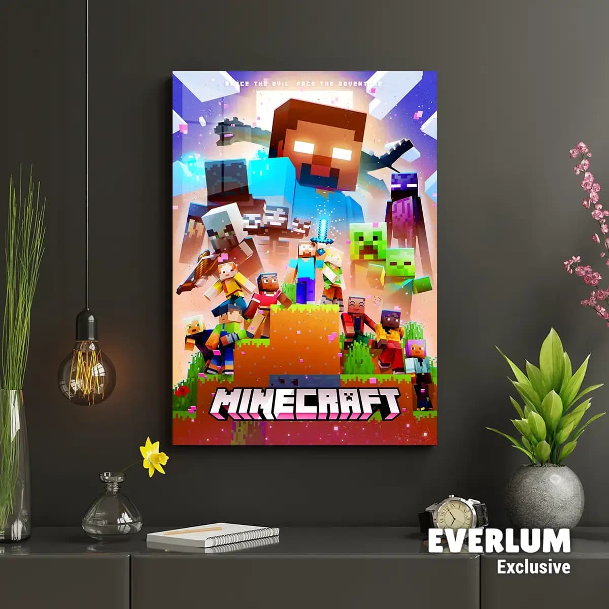 متال پوستر بازی Minecraft کد N601 — تصویر ۲