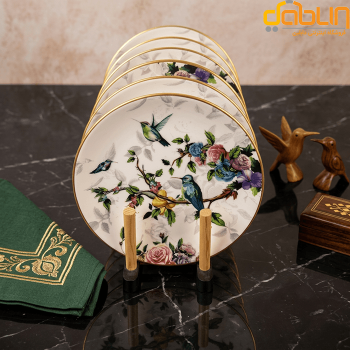 ست پیش‌دستی ۶ پارچه گنجشک GÖNÜL — تصویر ۲