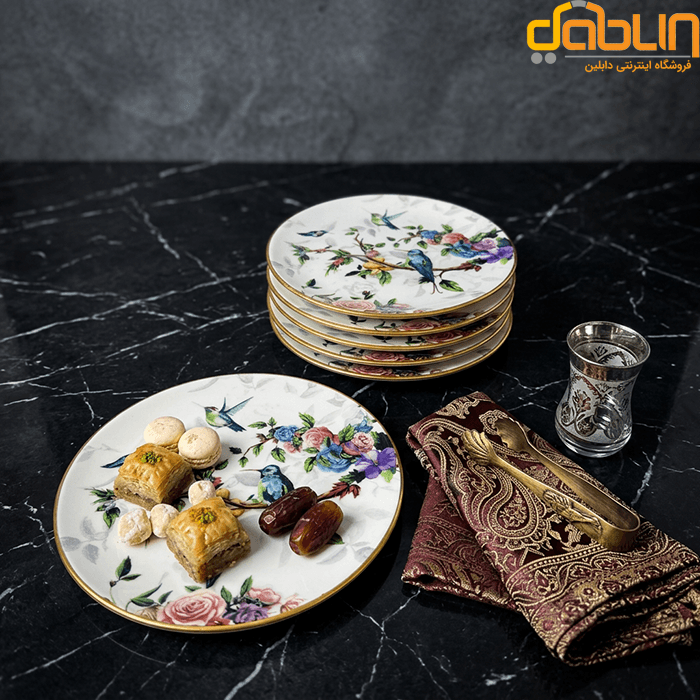 ست پیش‌دستی ۶ پارچه گنجشک GÖNÜL — تصویر ۶