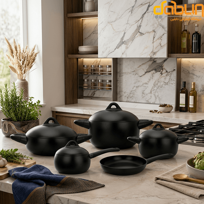 سرویس قابلمه چدنی ۹ پارچه AROW — تصویر ۴