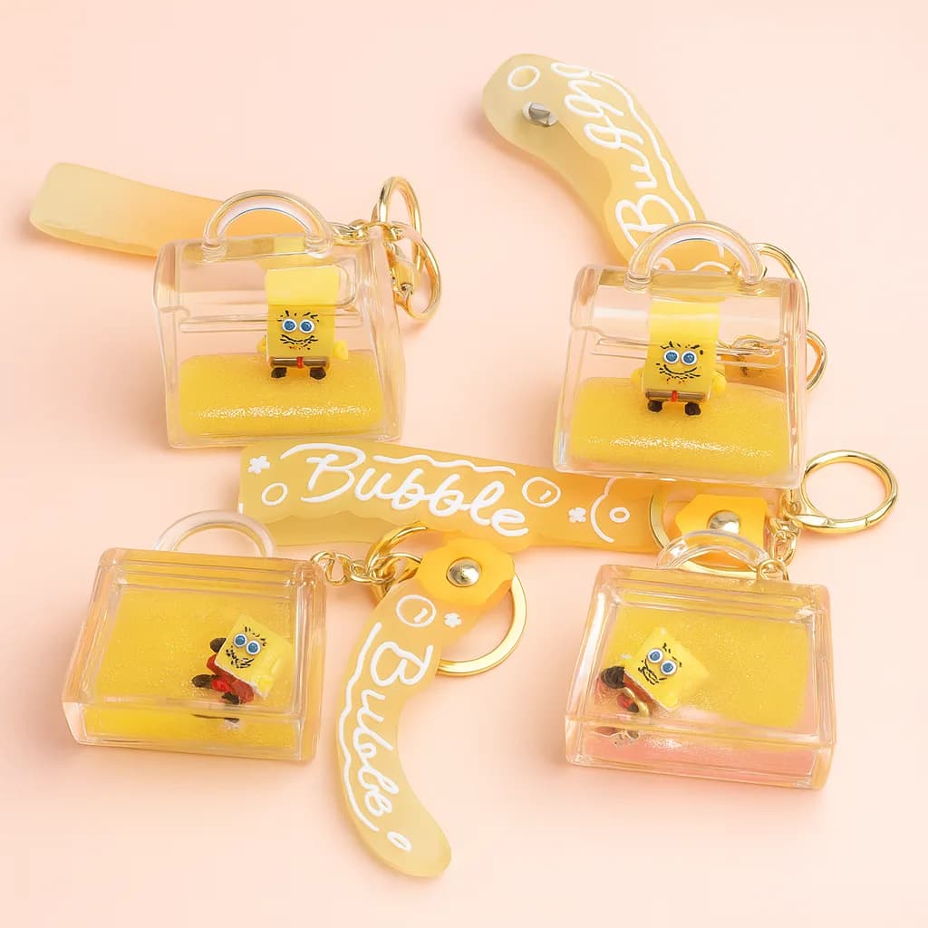 جاکلیدی آکواریومی بابل (Bubble Aquarium Keychain)