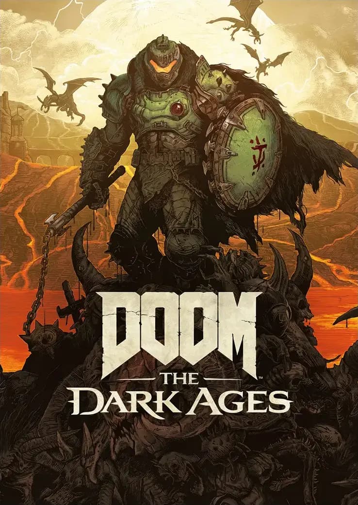 متال پوستر بازی Doom: The Dark Ages کد N202