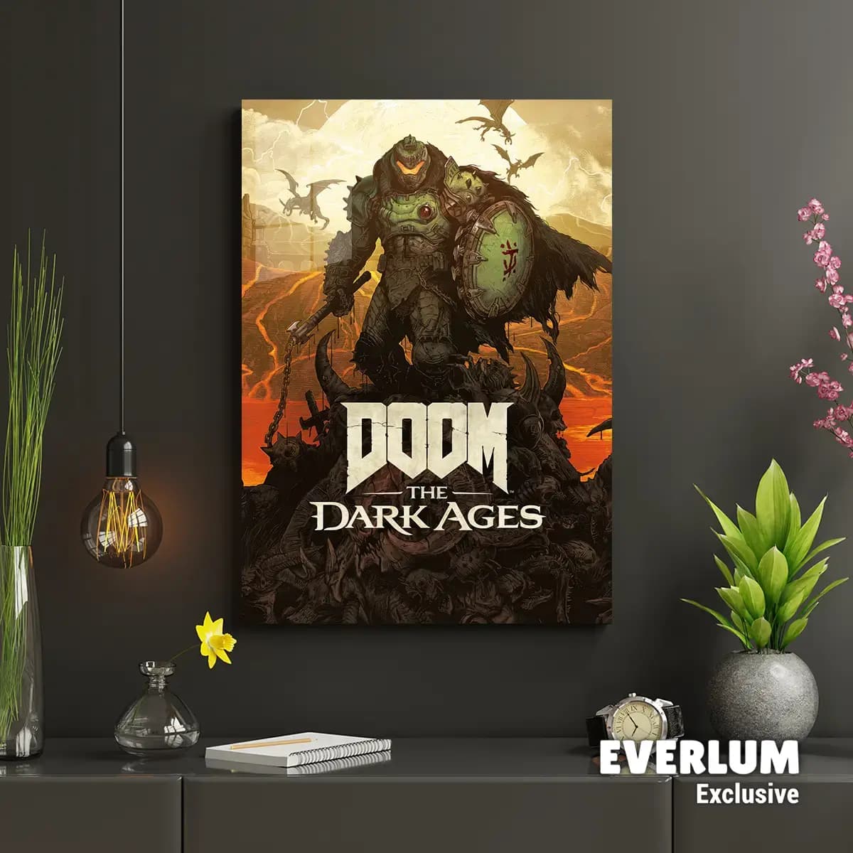 متال پوستر بازی Doom: The Dark Ages کد N202 — تصویر ۲