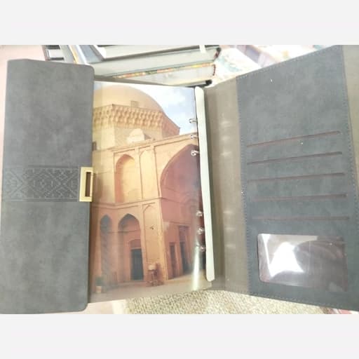 سررسید تاریخ گذشته چرم دکمه دار/کد103252