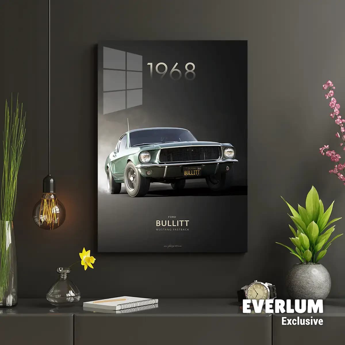 متال پوستر ماشین فورد موستانگ کد N206 — تصویر ۲