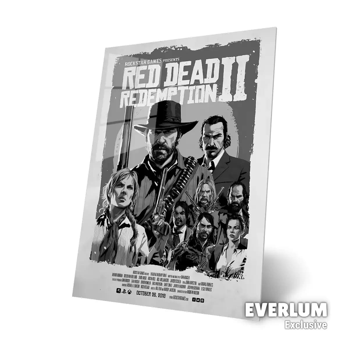 متال پوستر بازی Red Dead Redemption کد N606 — تصویر ۳