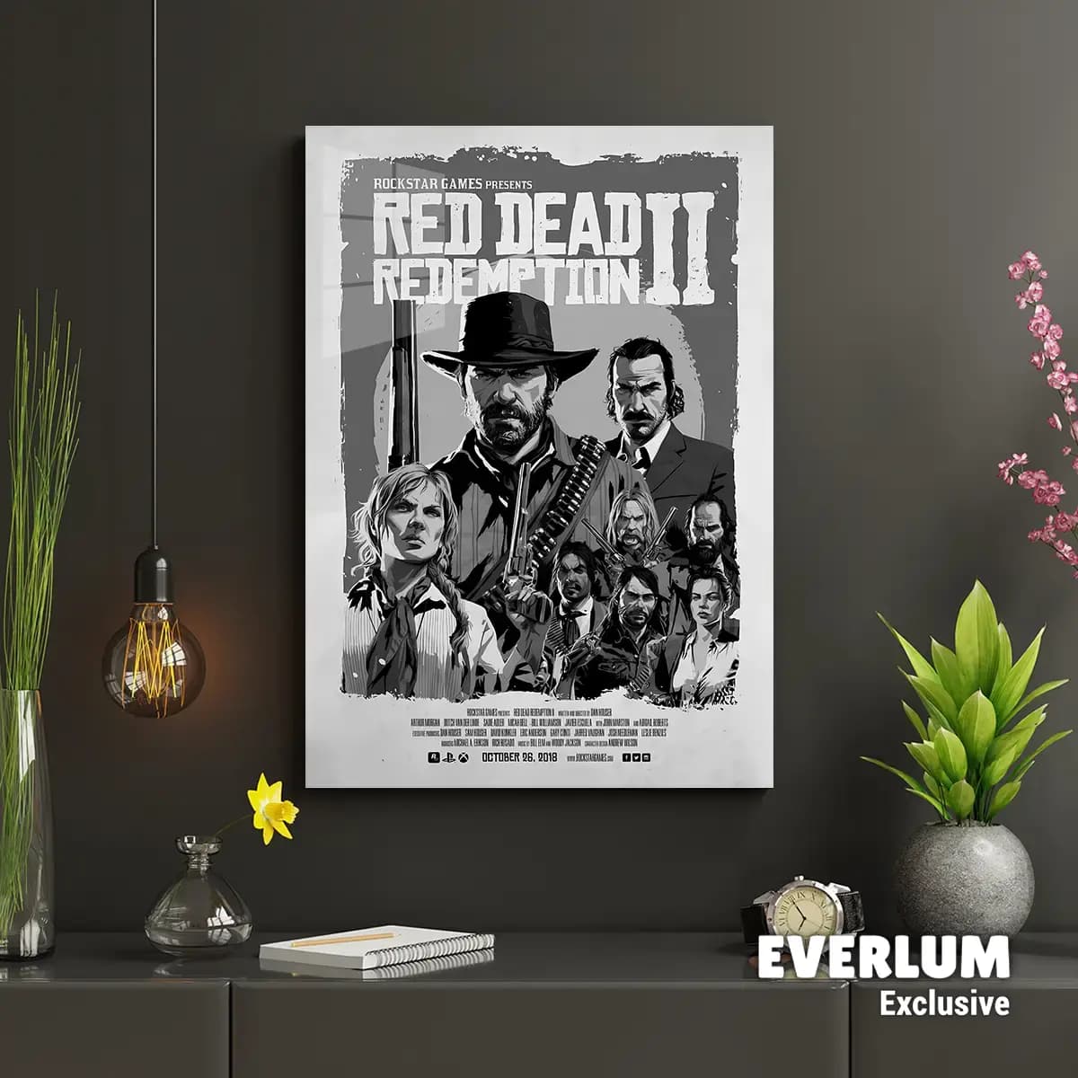 متال پوستر بازی Red Dead Redemption کد N606 — تصویر ۲
