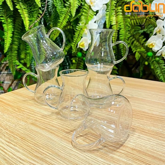 سرویس 6 پارچه چایخوری شاهین کمر باریک — تصویر ۵