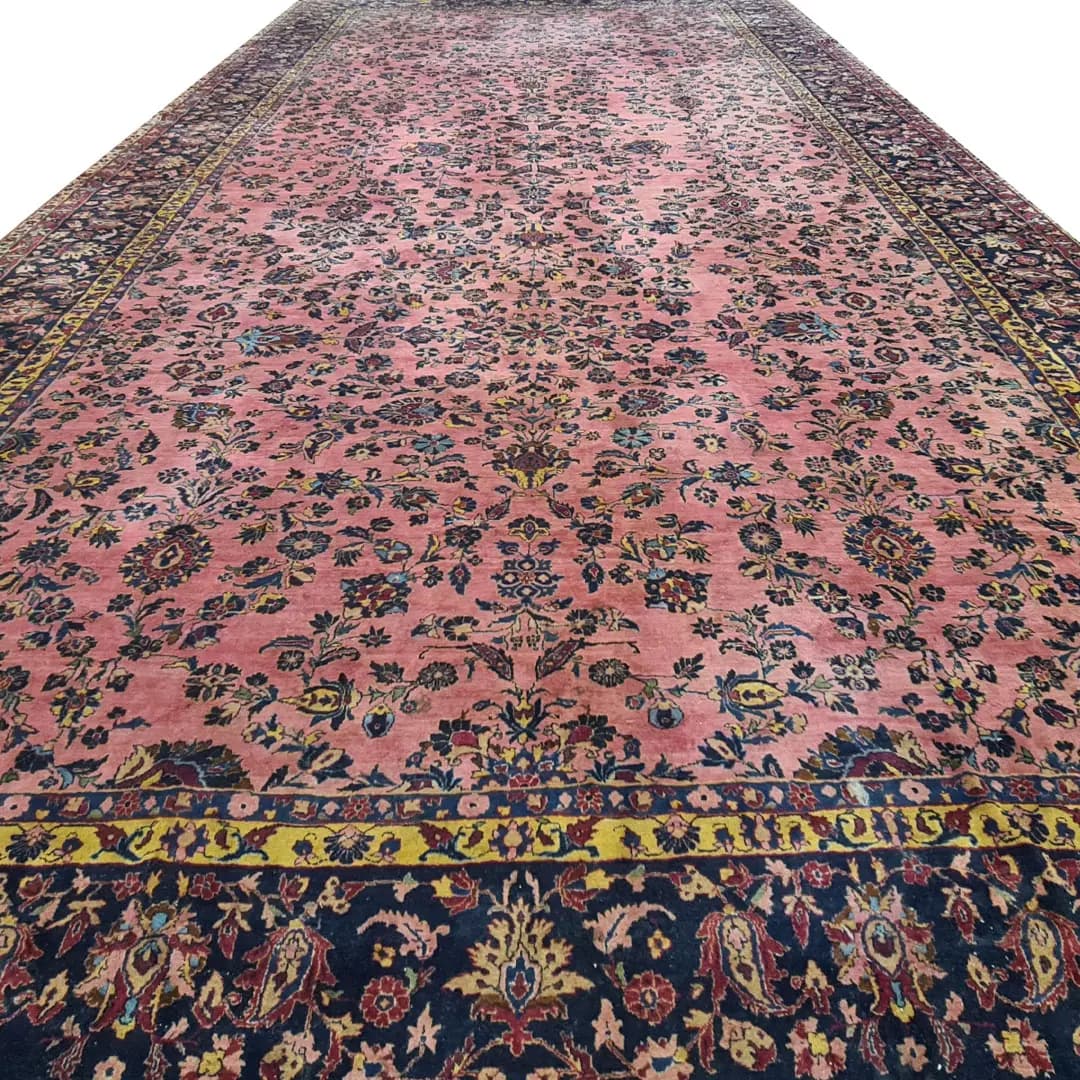 فرش دستباف 810 در 445 ساروق 100 ساله رنگ گیاهی
