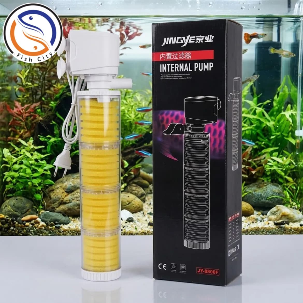 فیلتر گپ آکواریوم جینگی مدل JY-8500F