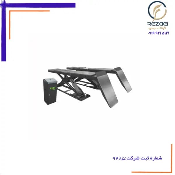 جک قیچی میزان فرمان روکار 3.5 تن پولی مدل PL-D35B