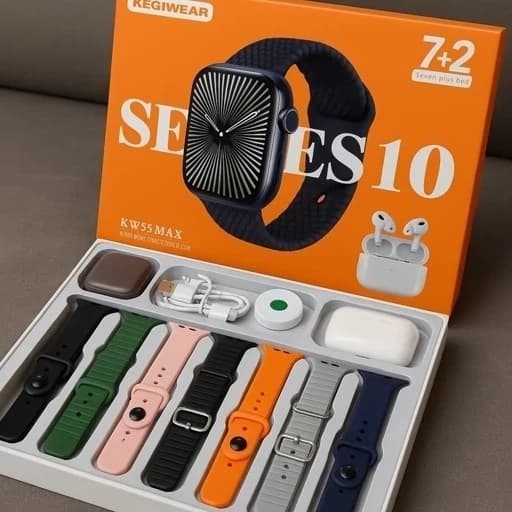 ساعت هوشمند اپل مدل KW55 MAX همراه ایرپاد — تصویر ۱۱