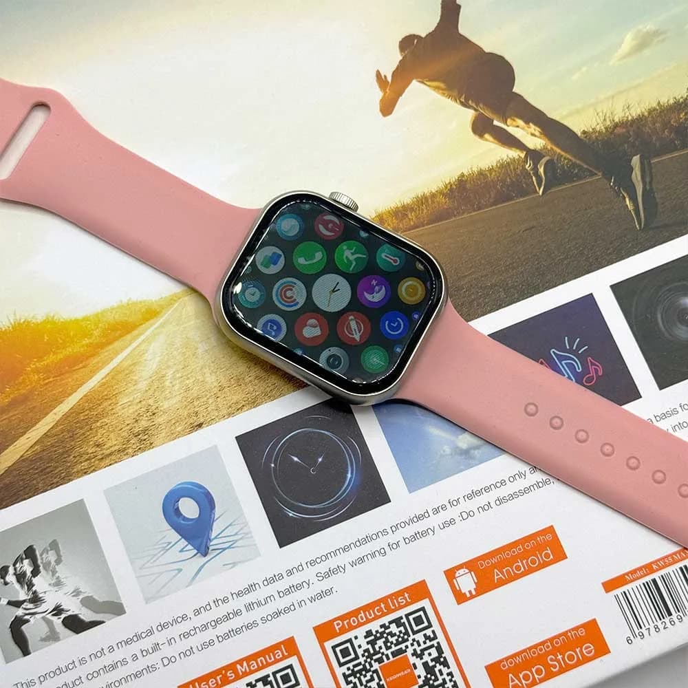 ساعت هوشمند اپل مدل KW55 MAX همراه ایرپاد — تصویر ۸