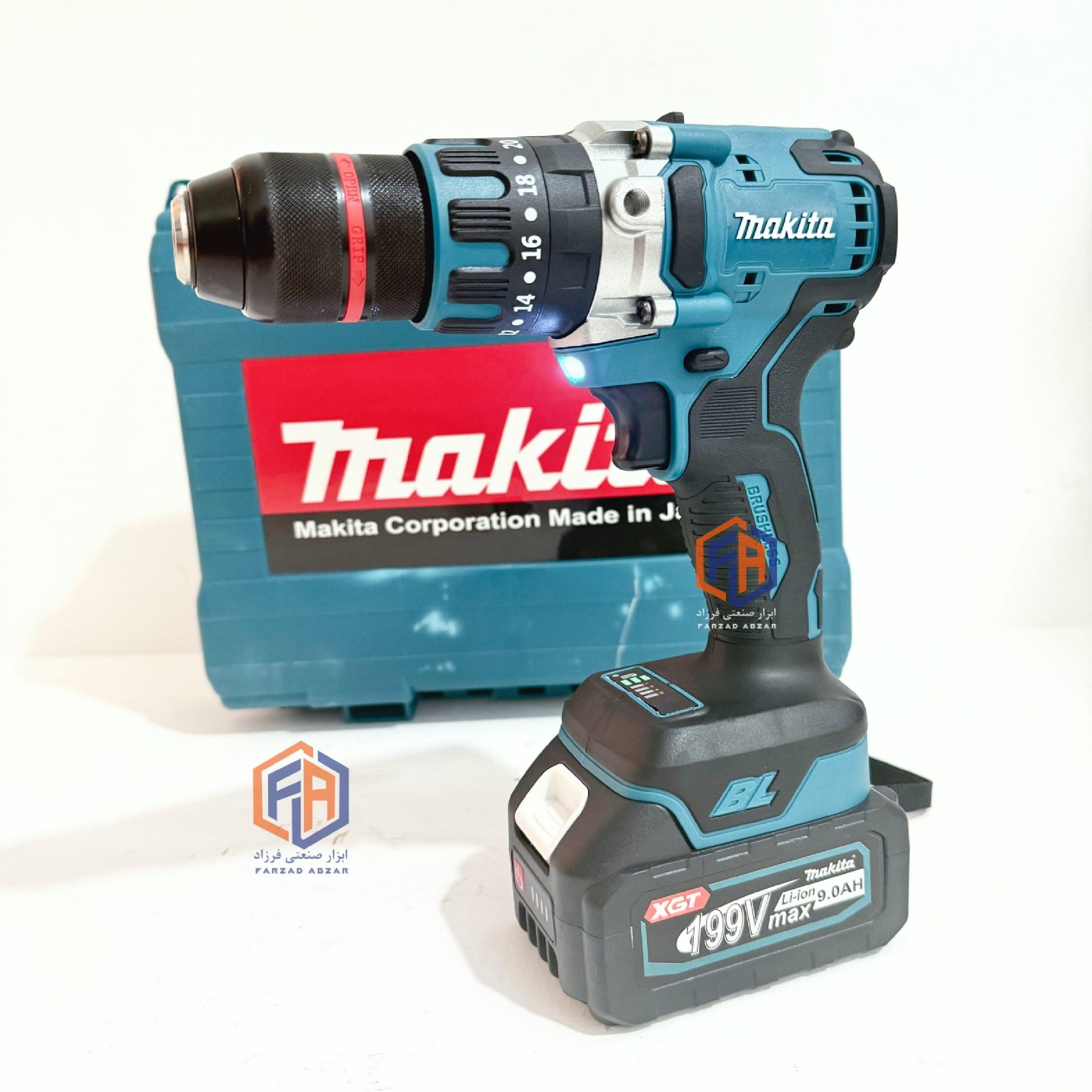 دریل شارژی صنعتی ماکیتا 199 ولت مدل UDD-121 — تصویر ۲
