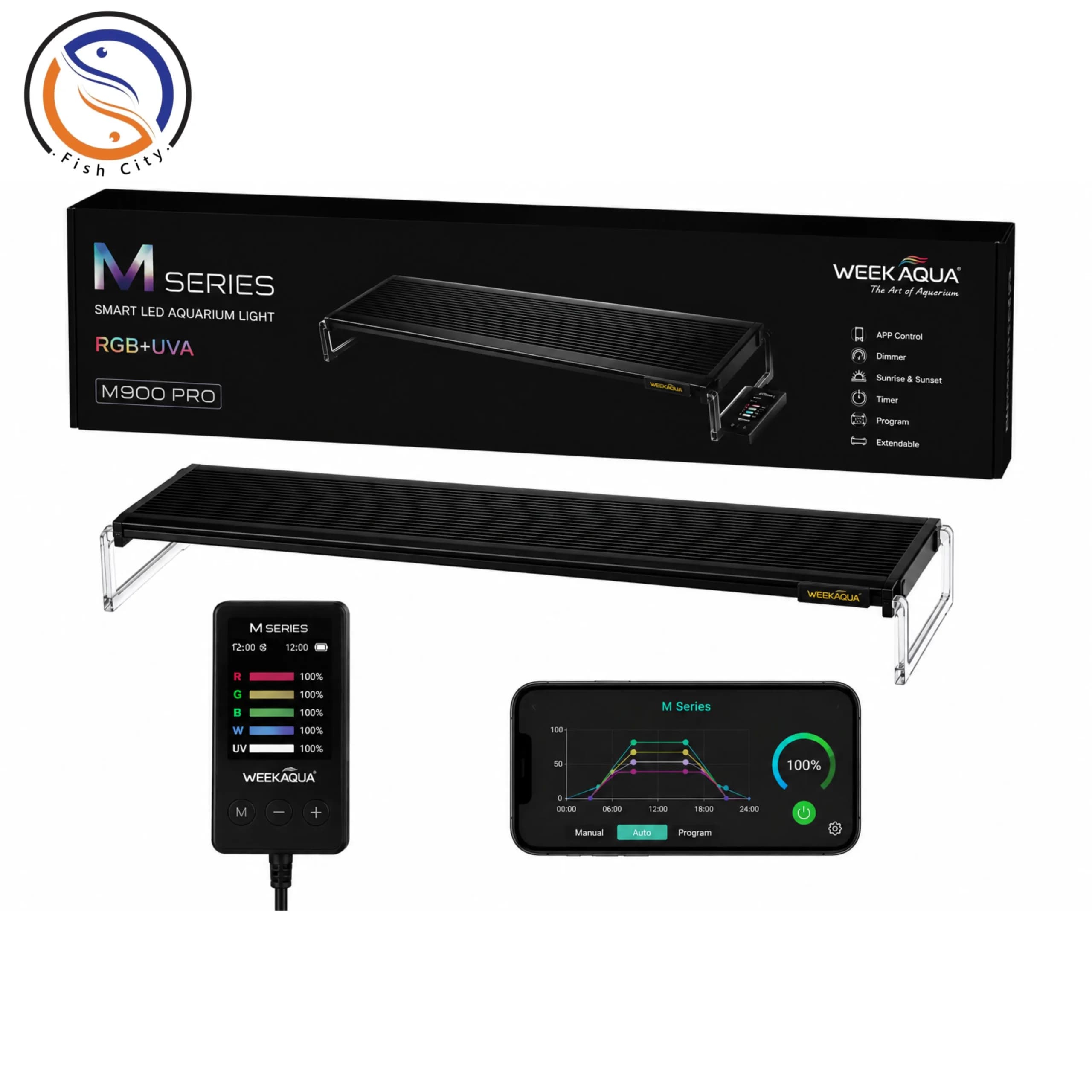 ال ای دی اکواریوم ویک اکوا مدل M900PRO-K برنامه دار