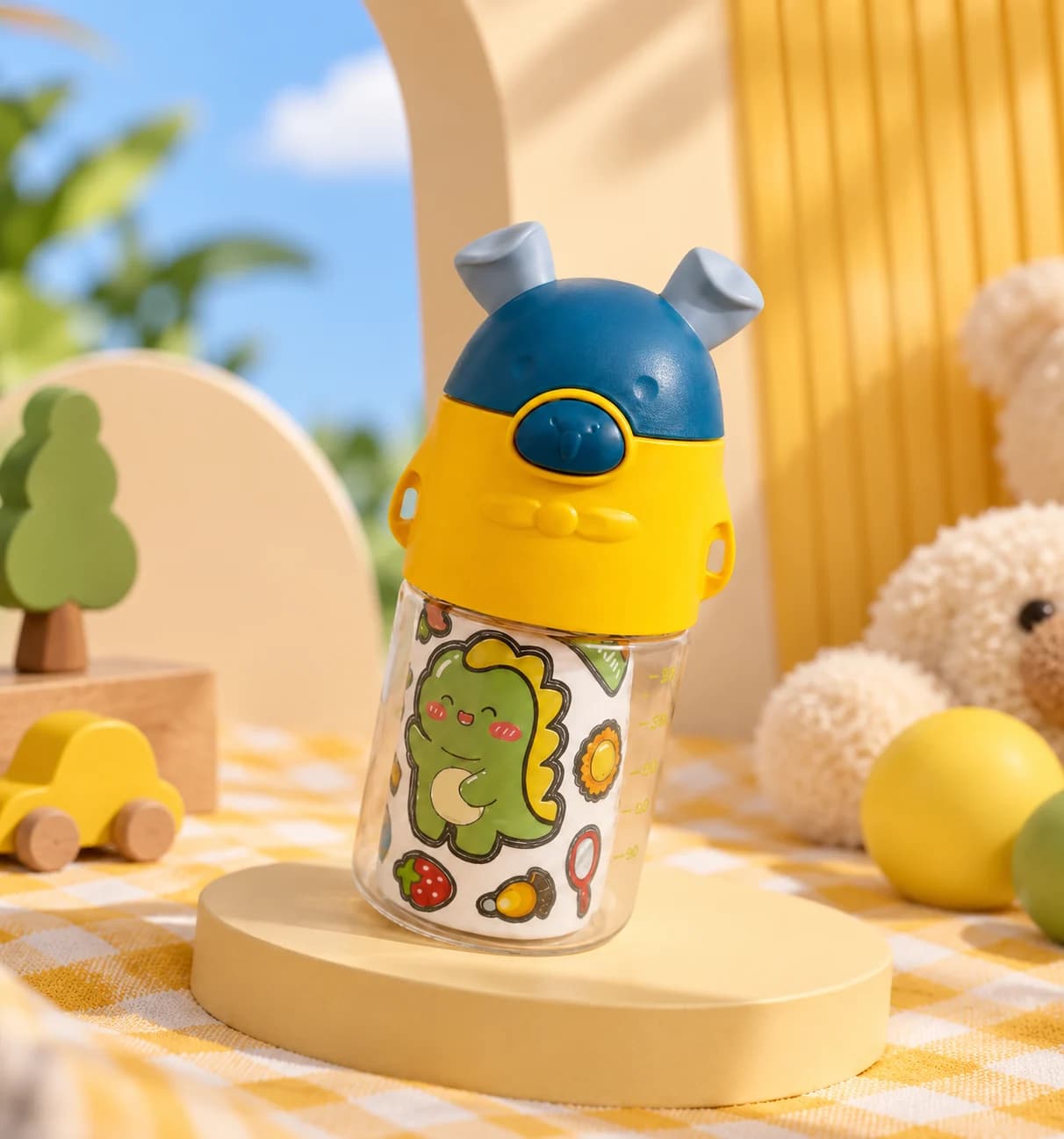 قمقمه space bear بدون دسته — تصویر ۳