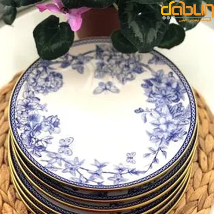 سرویس پلو خوری طرح گل آبی — تصویر ۲