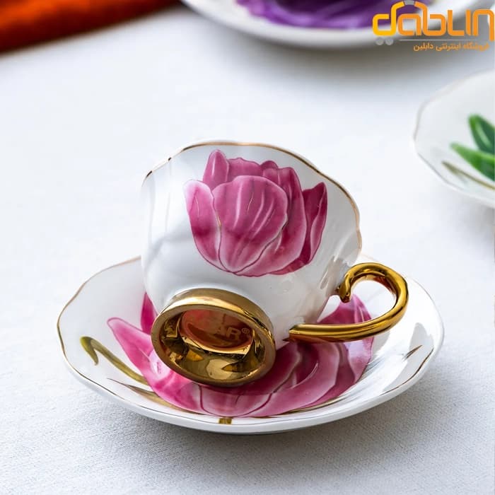 سرویس 12 پارچه قهوه خوری آجار Tiffany — تصویر ۳