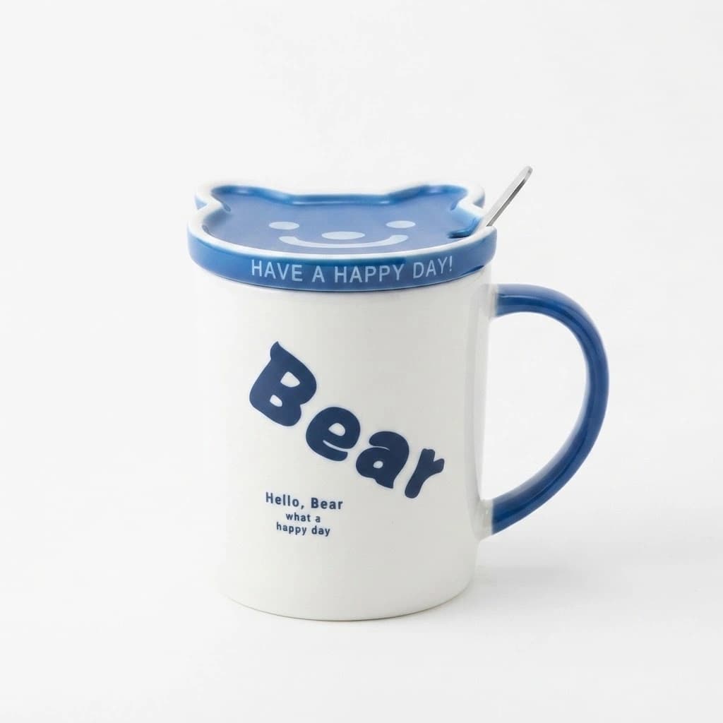 ماگ درب دار طرح bear — تصویر ۲
