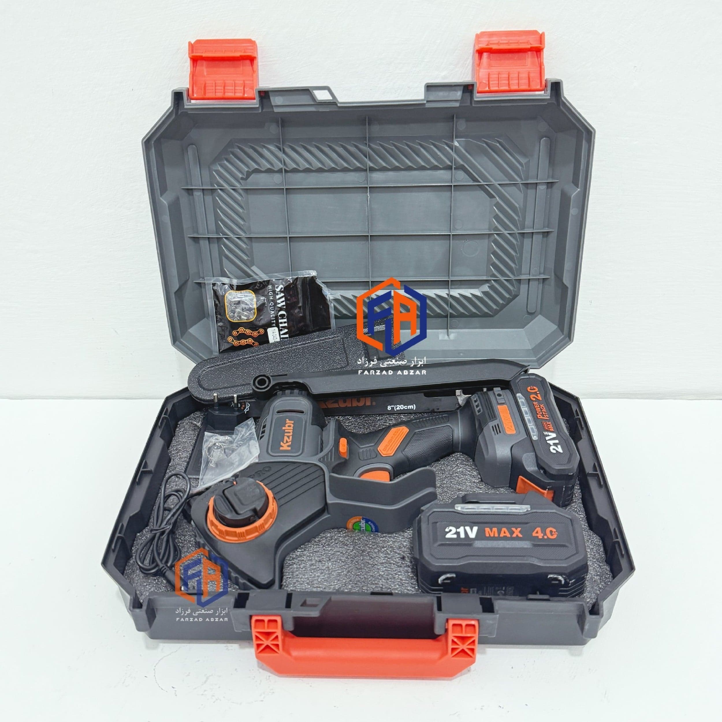 اره شارژی تیغه 20 سانت زوبر مدل K12011 — تصویر ۳