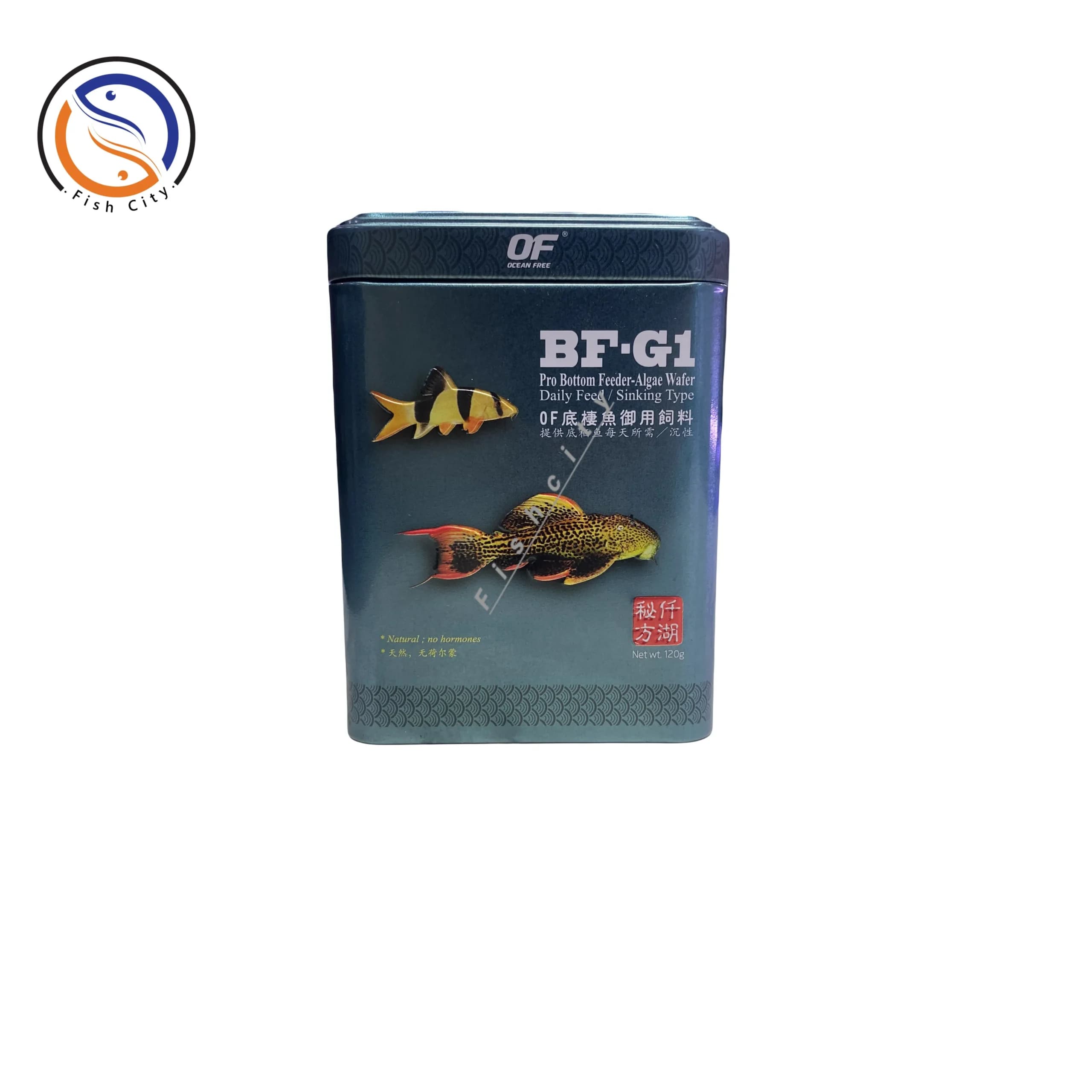 غذا ماهی پلکو و کفخوار برند اوشن فری مدل BF-G1 پرو وزن 120 گرم