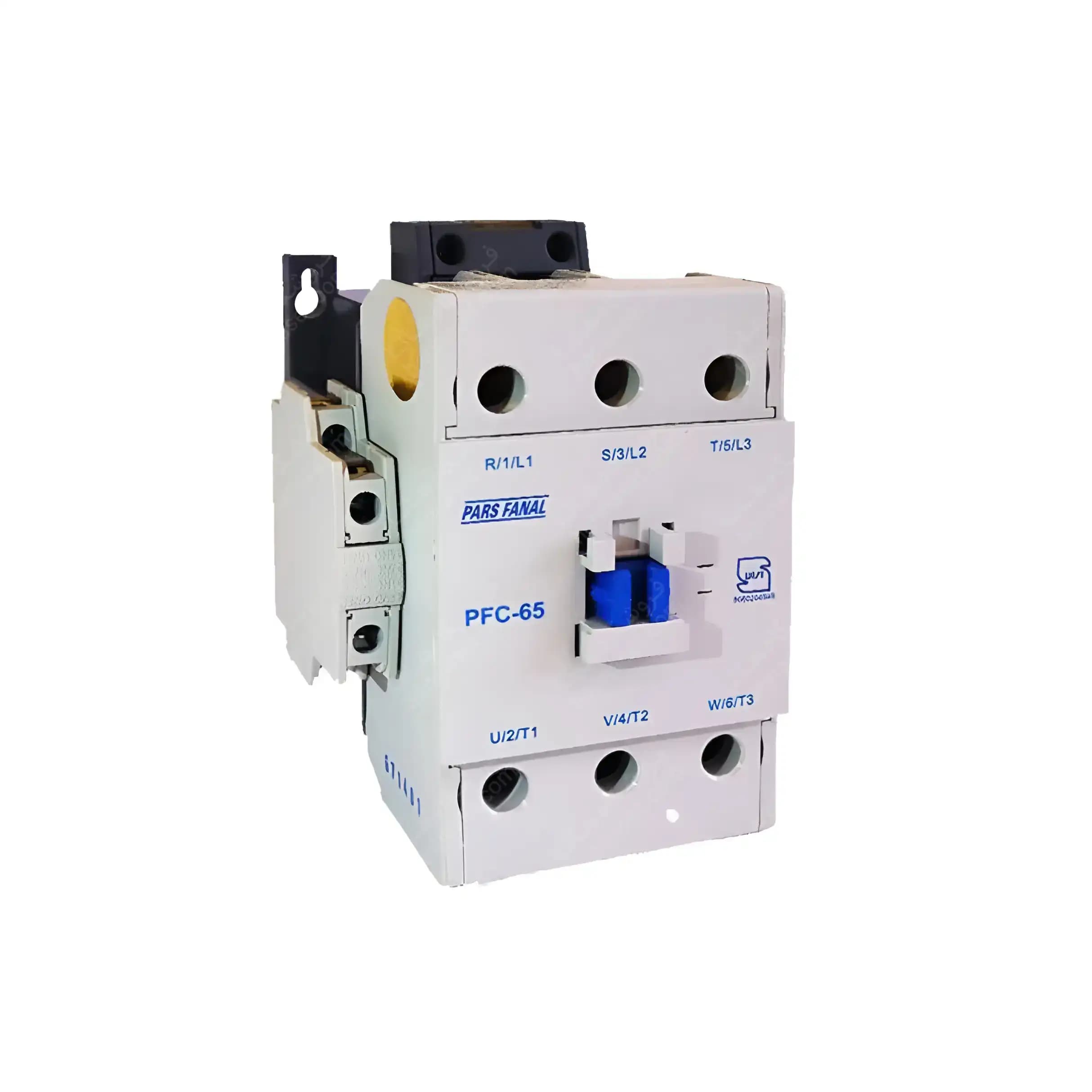 کنتاکتور 50 آمپر، 22 کیلووات، بوبین AC 220 مدل 50-PFC پارس فانال — تصویر ۲