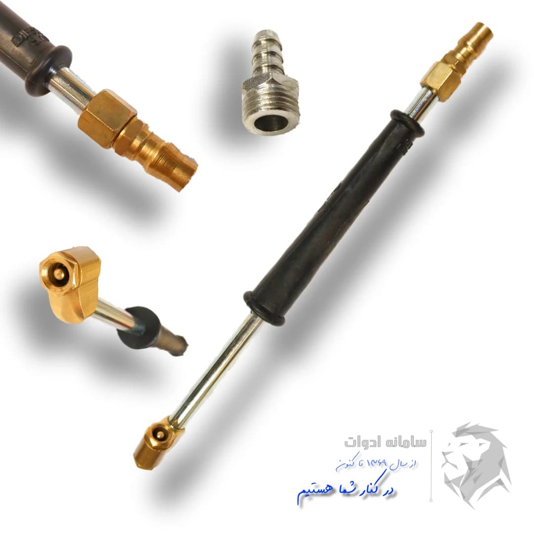 سری باد زن لاستیک برنجی دو طرفه ( کوپلینگ و شلنگ خور )