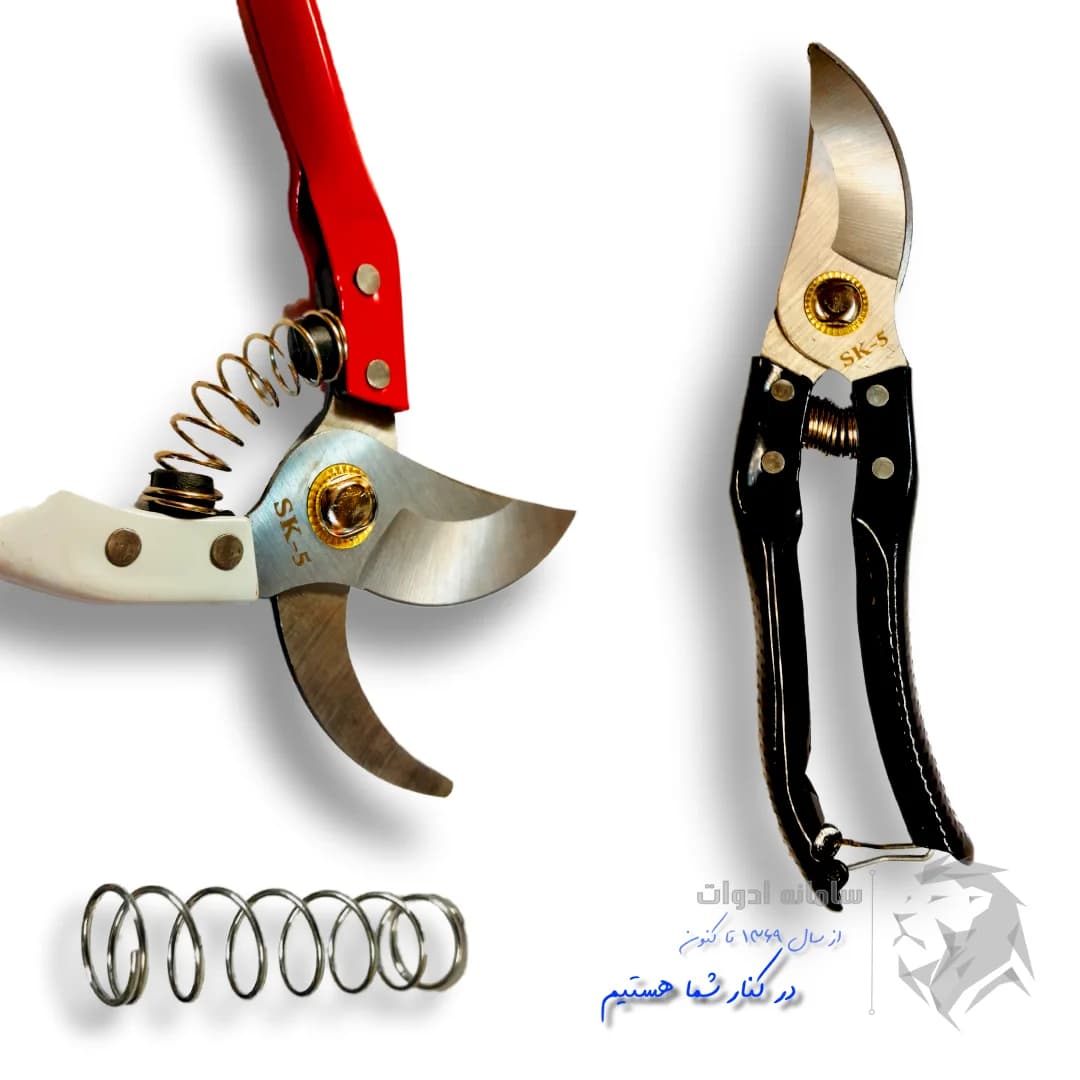 قیچی باغبانی تیغه SK5 با فنر اضافه