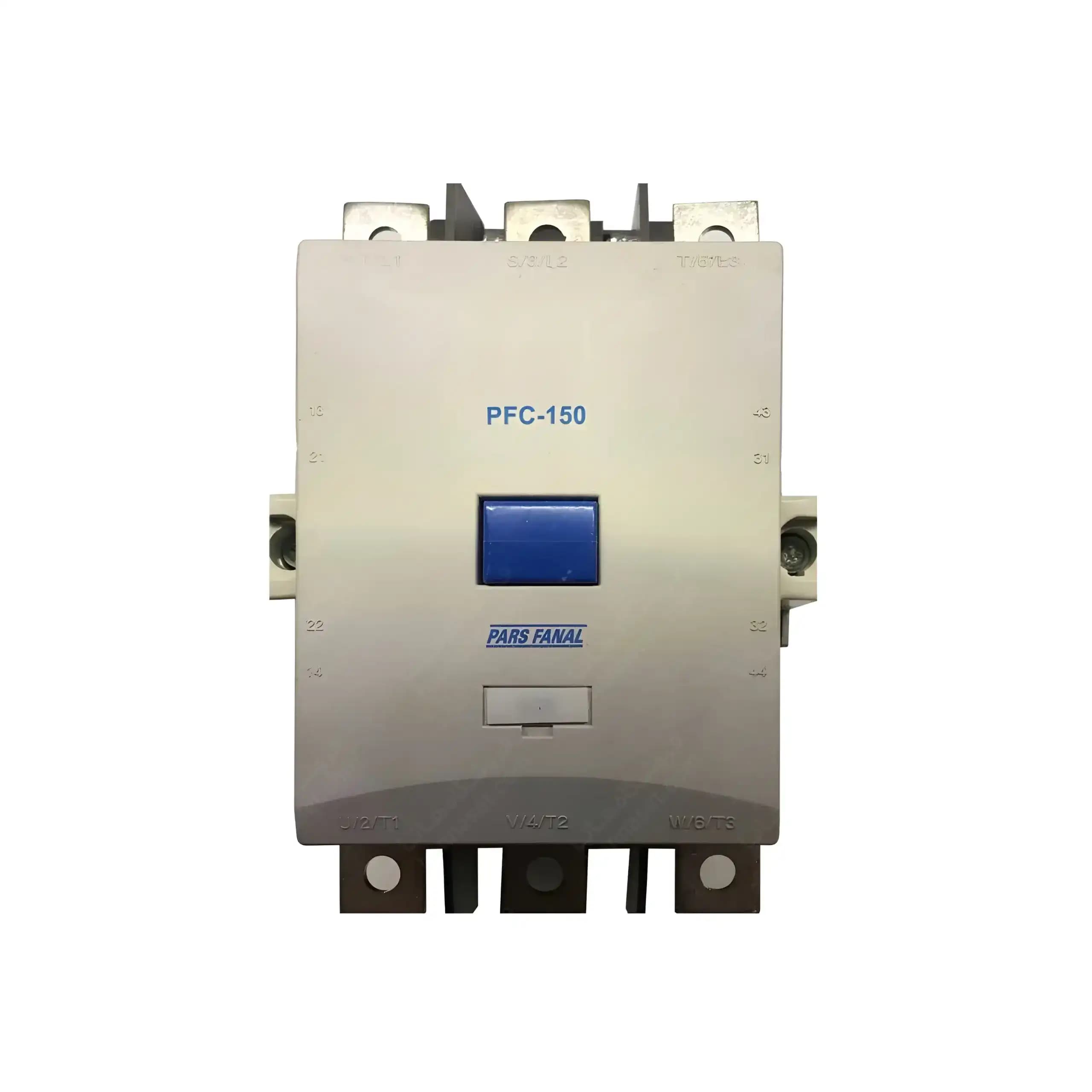 کنتاکتور 150 آمپر، 75 کیلووات، بوبین AC 110-220 مدل 150-PFC پارس فانال