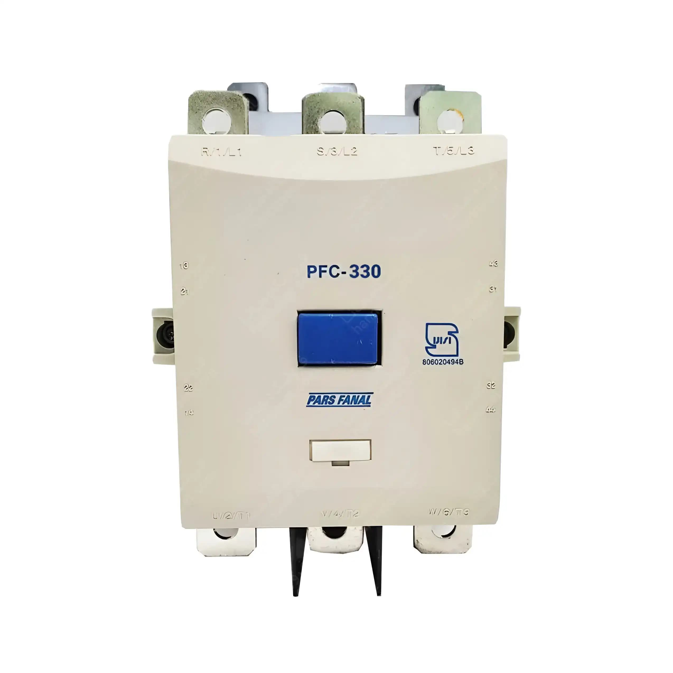 کنتاکتور 330 آمپر، 200 کیلووات، بوبین AC 110-220 مدل 330-PFC پارس فانال