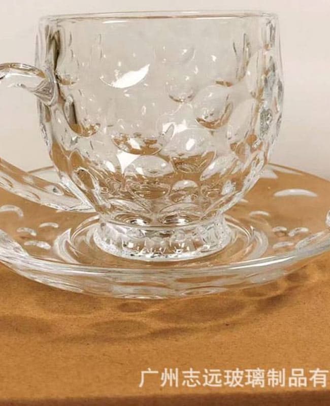 استکان نعلبکی مدل meteorite دلی گلس deli glass — تصویر ۷