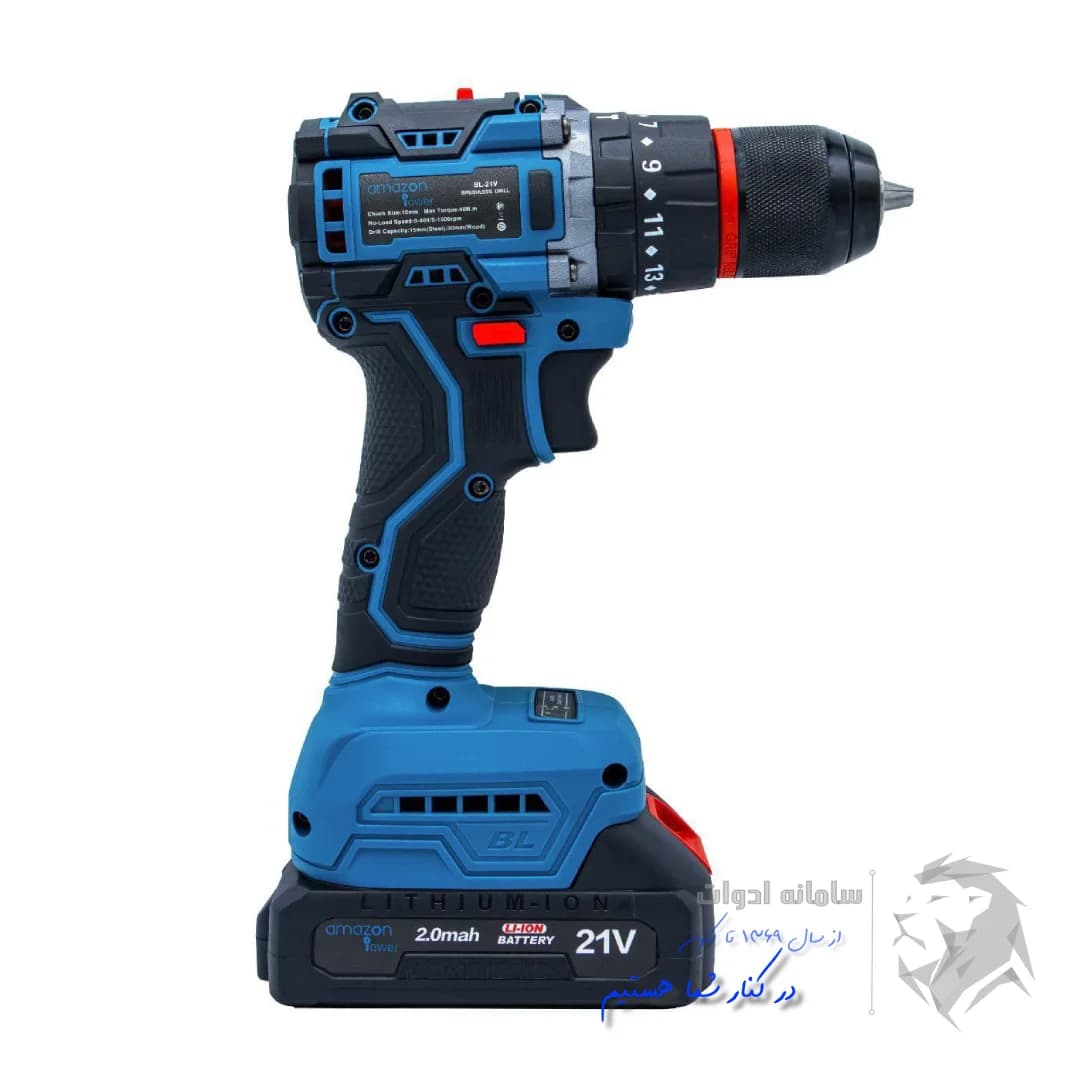 دریل شارژی 21 ولت آمازون مدل BL-21V — تصویر ۳