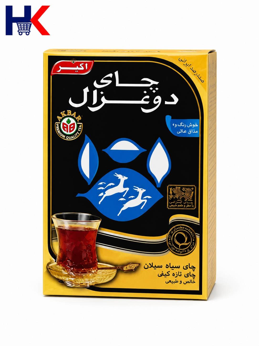 چای دوغزال اکبر چای سیاه سیلان | چای تازه و خوش‌عطر