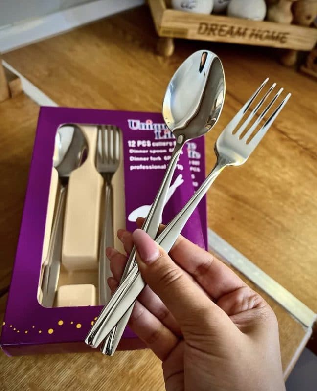ست قاشق چنگال استیل 12 پارچه یونیک UNIQUE