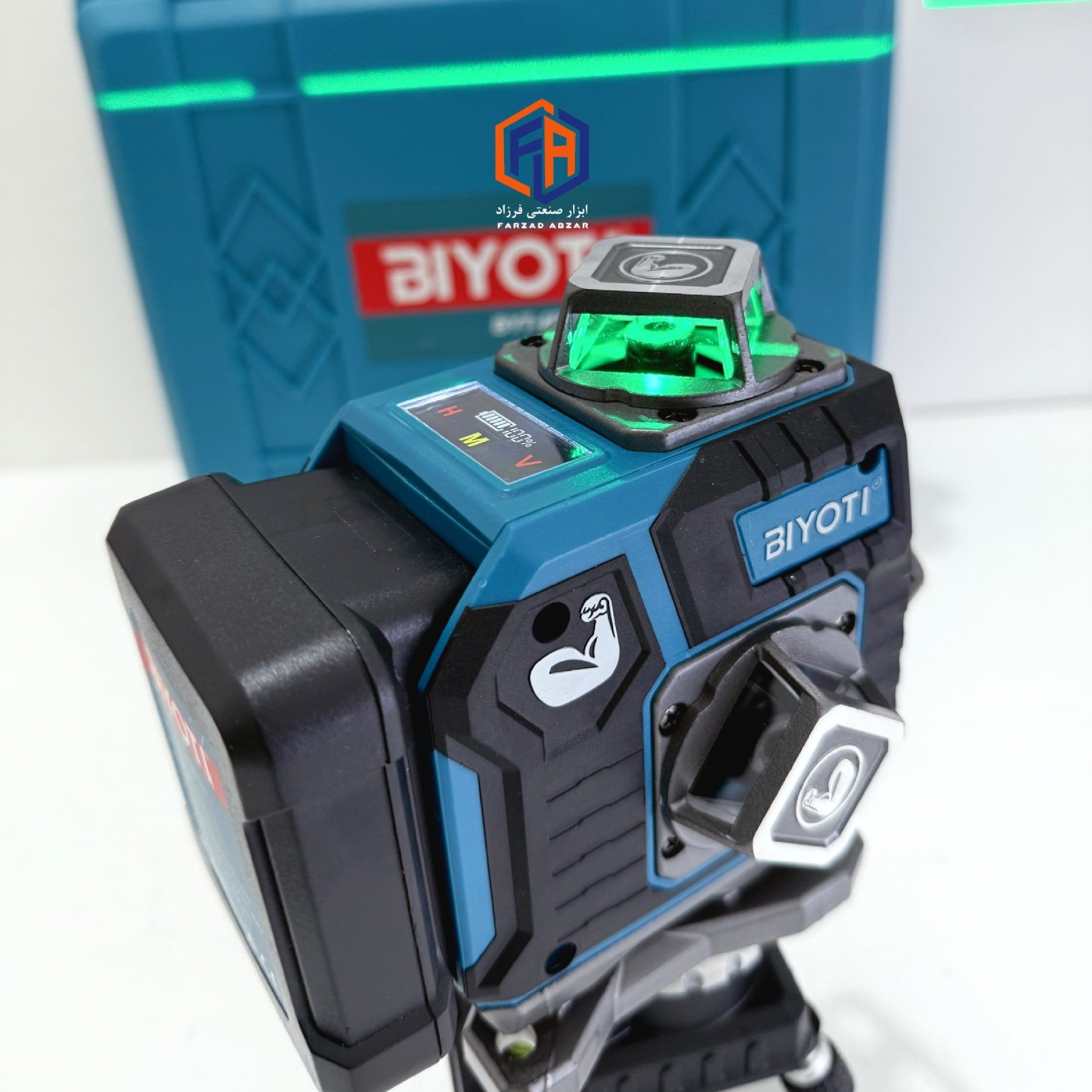 تراز لیزری لنز چرخشی بیوتی 4 بعدی مدل BYT-4D17LL — تصویر ۵