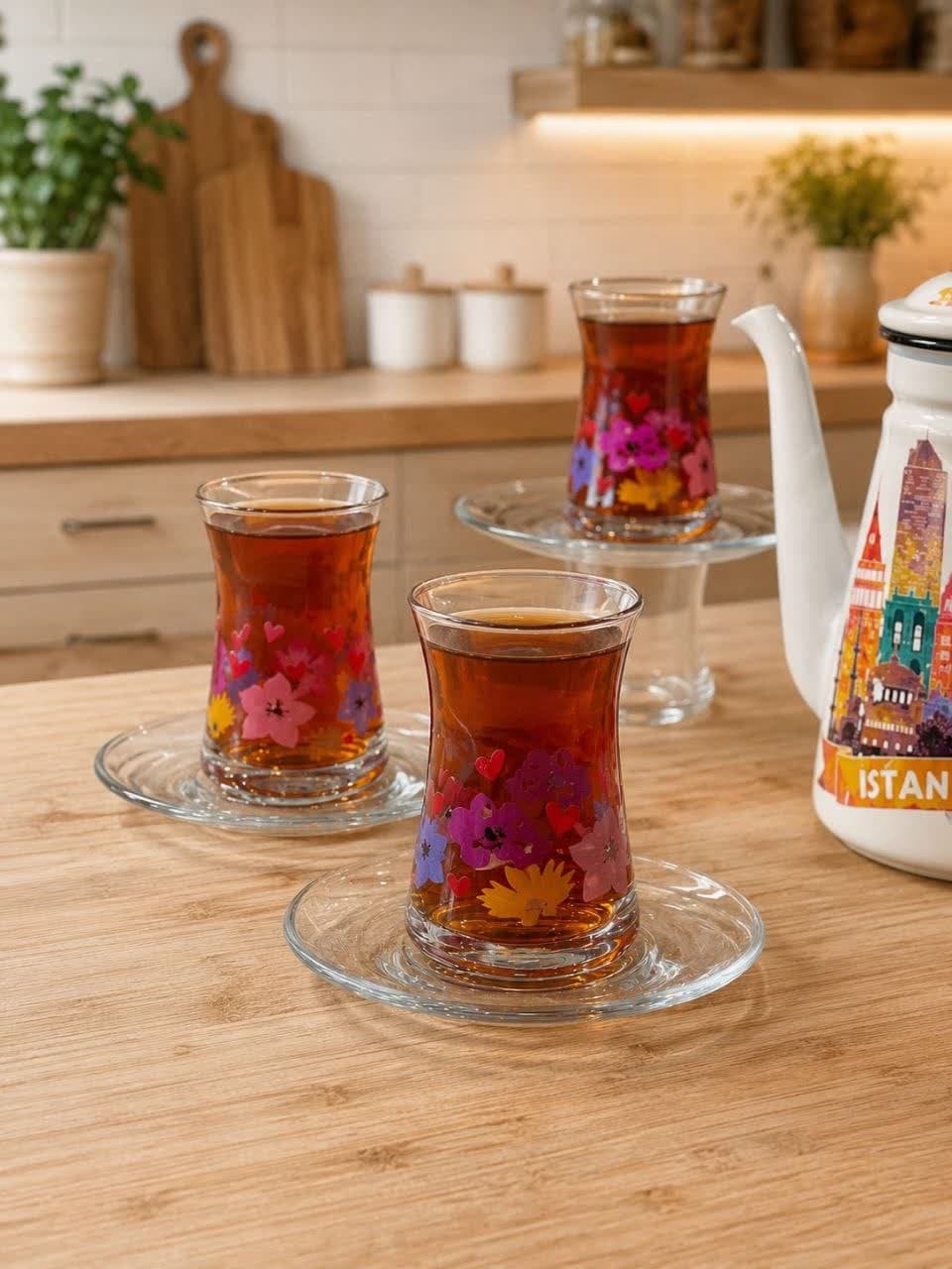 فنجان نعلبکی طرح دار پاشاباغچه BEAUTIFUL FLOWER-95290 — تصویر ۵