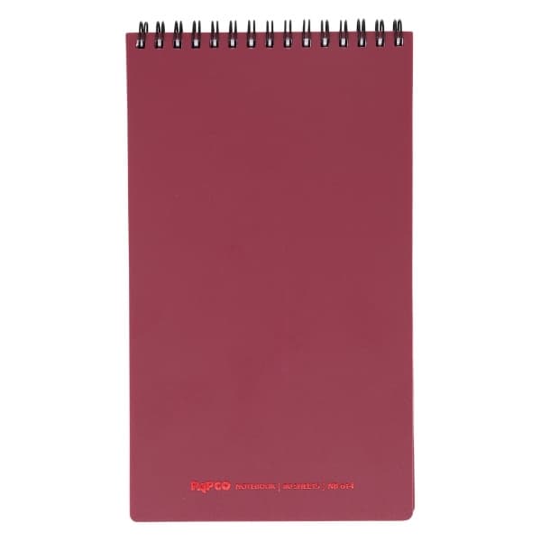 دفترچه خط دار آ5 طلقی زرشکی پاپکو (PAPCO)