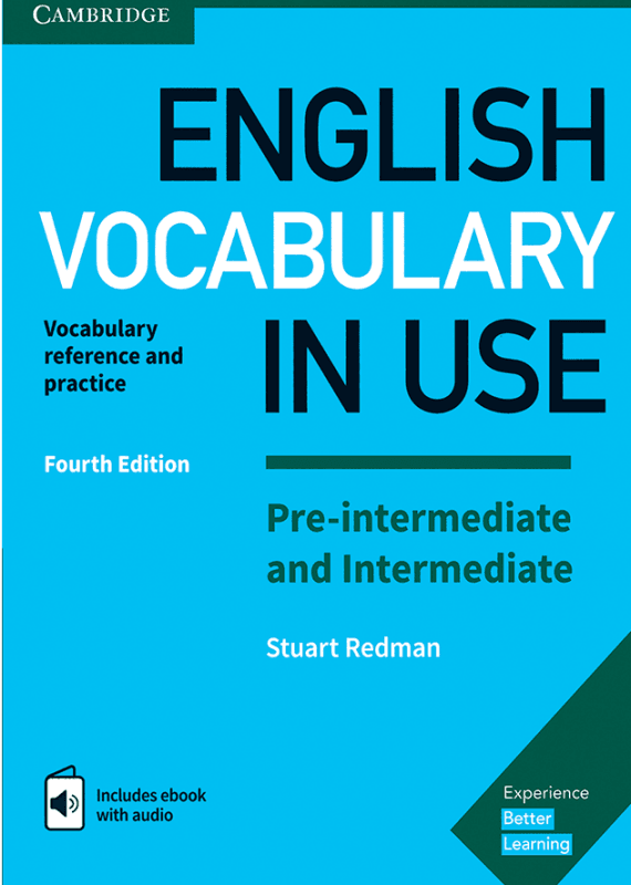 کتاب انگلیش وکبیولری این یوز پری اینترمدیت English Vocabulary in Use Pre-Intermediate & Intermediate 4th/کد109414