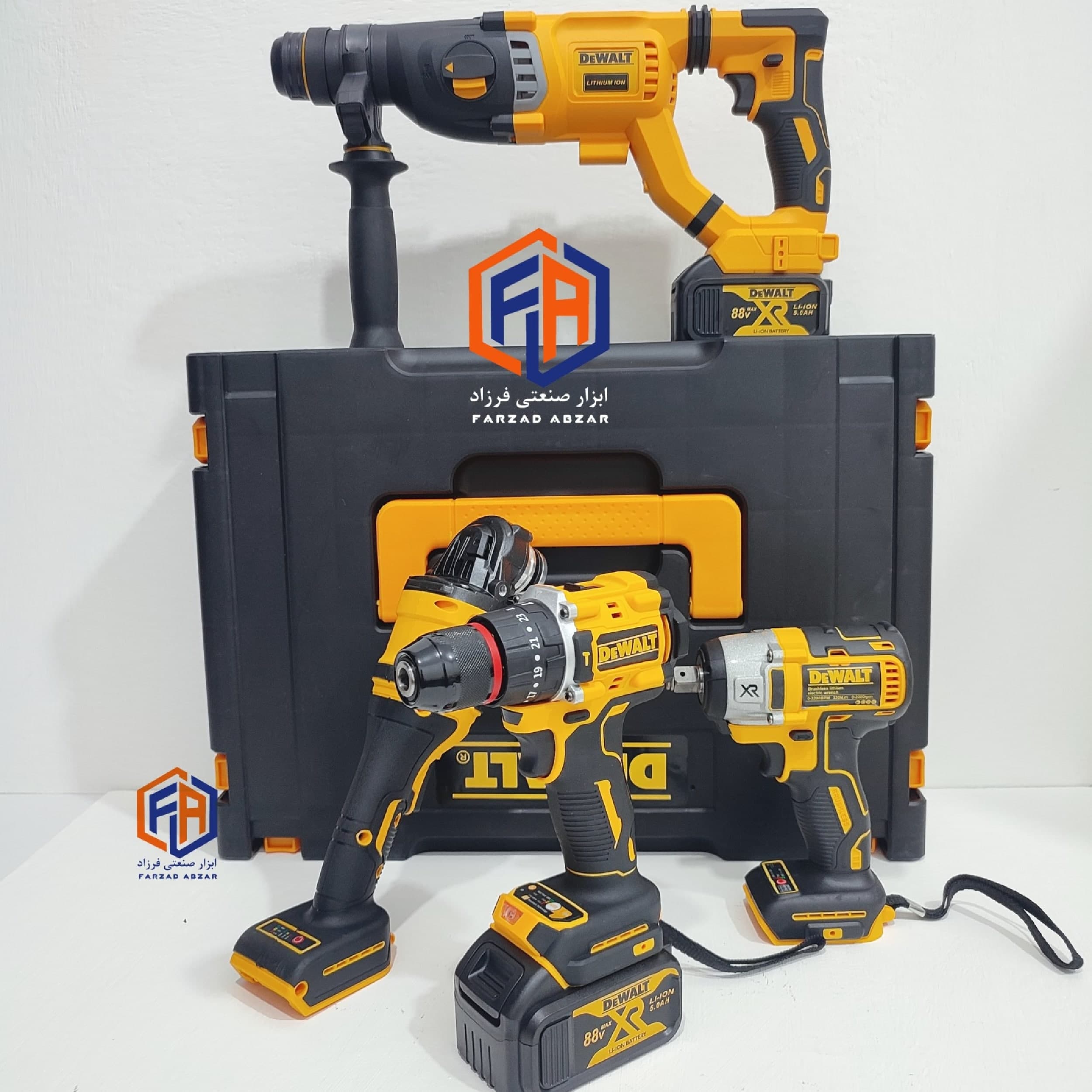 پک چهار قلوی دیوالت موتور براشلس مدل DEWALT-88 — تصویر ۲