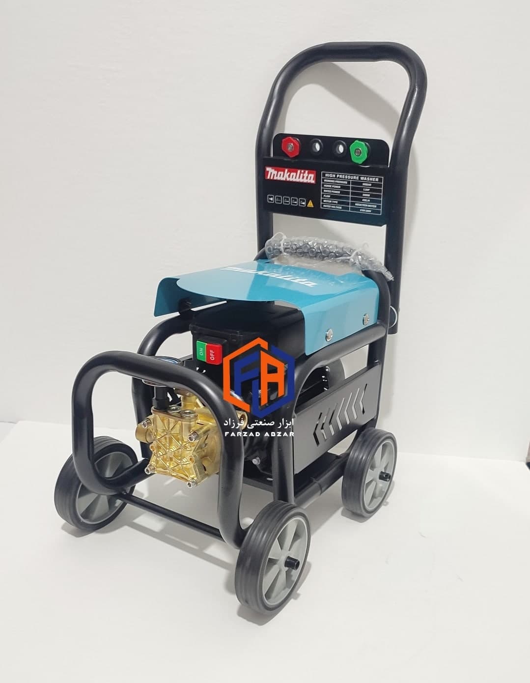 کارواش ماکیتا تمام صنعتی 300 بار چهار چرخ مدل carwash makita 300 bar