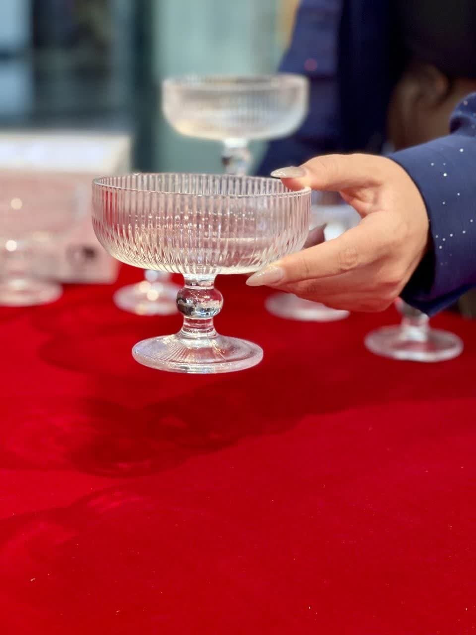 دسرخوری پایه کوتاه ZUNYA دلی گلس DELI GLASS — تصویر ۲