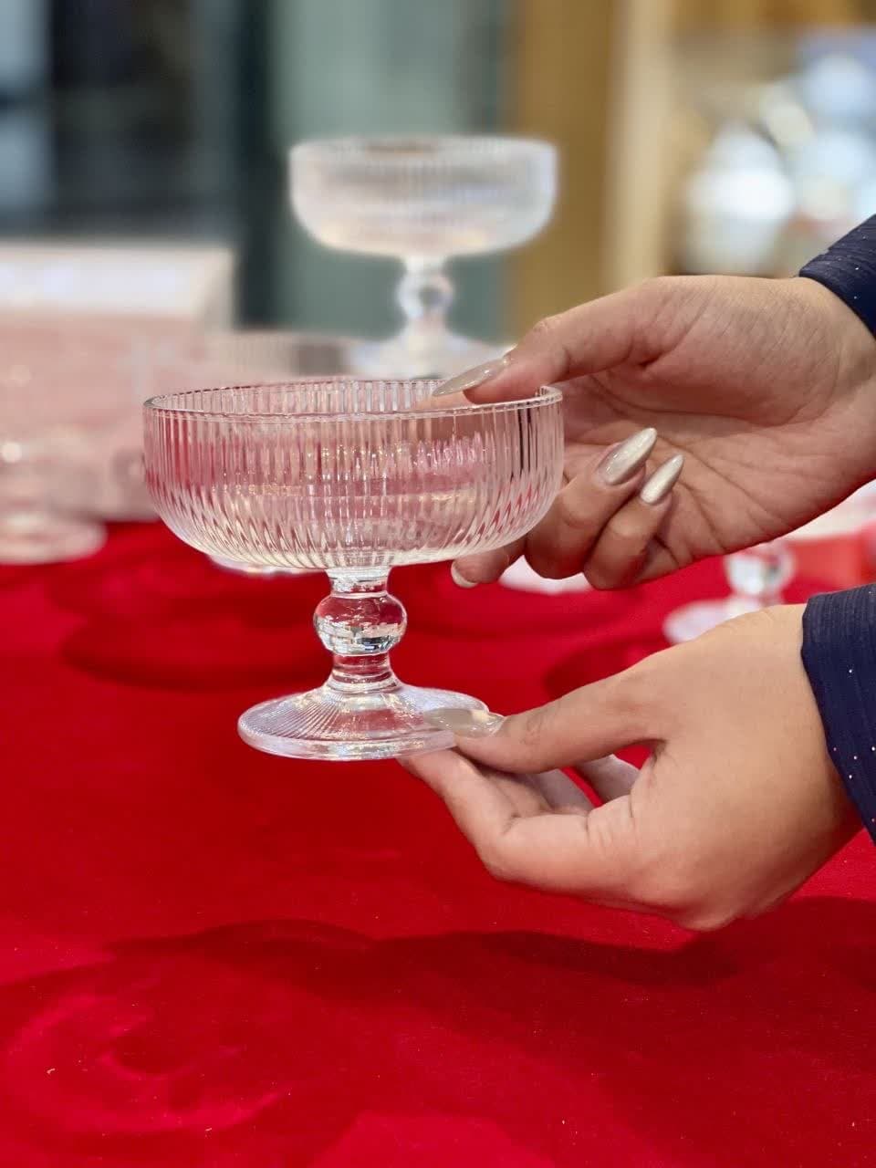 دسرخوری پایه کوتاه ZUNYA دلی گلس DELI GLASS — تصویر ۴