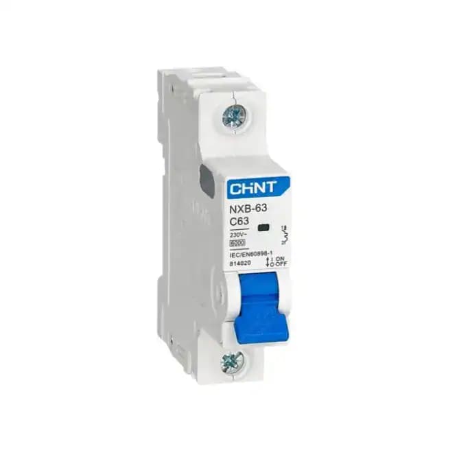 کلید مینیاتوری،تک پل،تک فاز 40 آمپر،6 کیلو آمپر سری NXB-63 1P چینت