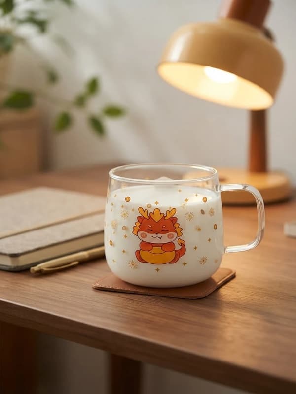 ماگ دسته دار طرح عروسکی دلی گلس DELI GLASS