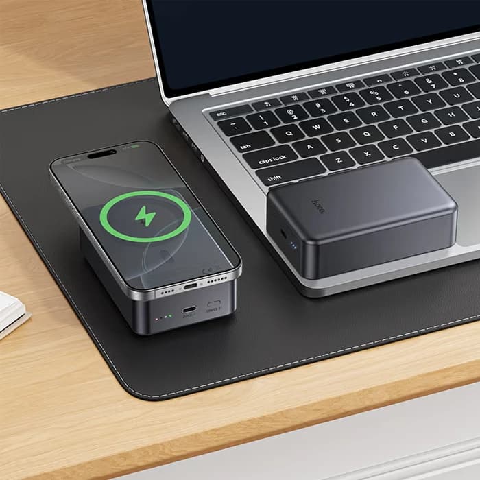 پاوربانک وایرلس 20000mAh هوکو مدل J160B — تصویر ۸