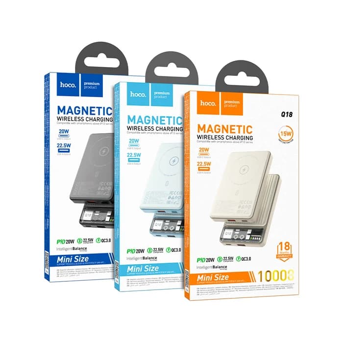 پاوربانک مگ سیف فست شارژ 10000mAh هوکو مدل Q18 — تصویر ۷